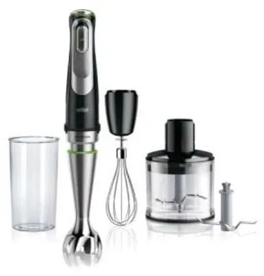 Produktbild von Braun MultiQuick 9 MQ 9135XI, Pürierstab, 0,6 l, Pulsfunktion, Eis-Crusher, 1200 W, Schwarz, Edelstahl