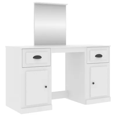 Obrázek produktu pro Toaletní stolek se zrcadlem bílý 130 x 50 x 132,5 cm