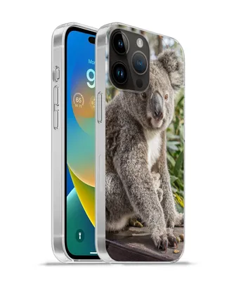 Produktbild von MuchoWow® Handyhülle Schutzhülle Hülle für Apple iPhone 14 Pro Max Koala - Holz - Pflanzen - Kinder - Jungen - Mädchen Silikon Softcase Handy Hülle - Hardcover