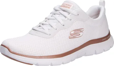Produktbild von Skechers Flex Appeal 4.0 - Brilliant View - Weiß / Rose Gold Textil Größe: 35 Normal