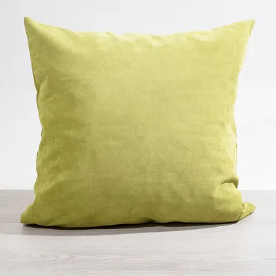 Produktbild von Kissen Deko von Lysel - grün Uni Jerada 50x50 Polyester kissenbezug Dekokissen
