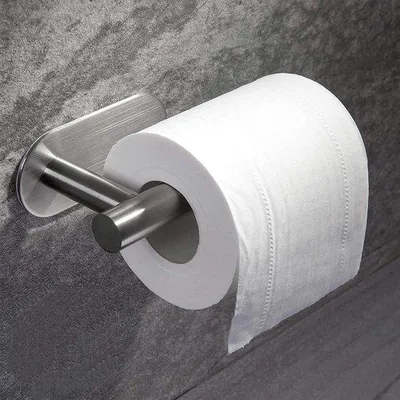 Produktbild von Toiletrolhalter aus Edelstahl mit Nikkelbeschichtung, für Bad und Waschkammer, ein Größe