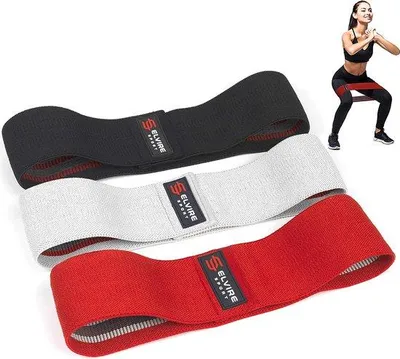 Immagine prodotto di Set di fasce di resistenza Famanu per il fitness: fasce di tessuto per glutei, fianchi e gambe