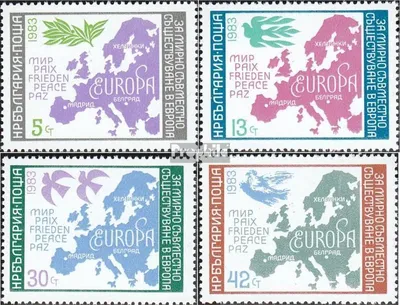 Produktbild von Briefmarken Bulgarien 1983 Mi 3218-3221 (kompl.Ausg.) postfrisch KSZE