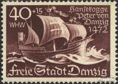 Produktbild von Briefmarken Danzig 1938 Mi 288 postfrisch Karavelle