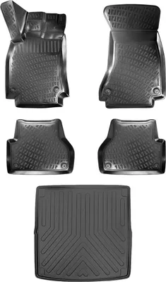 Produktbild von 3D Auto Gummimatten & Kofferraumwanne Set für Audi A4 B8 2008-2016