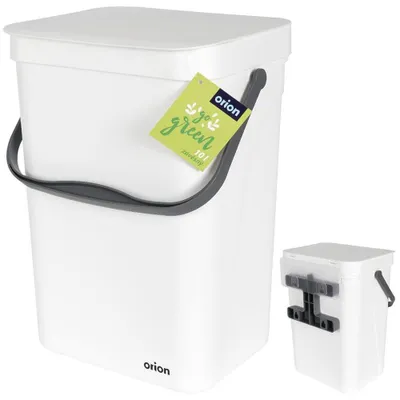 Produktbild von Orion Hängender Mülleimer Weiß Küche Bad 10 L