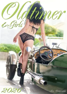 Produktbild von Kalender 2026 - Oldtimer & Girls: Vintage Charme trifft auf Sinnlichkeit (Erotikkalender, DIN A3)