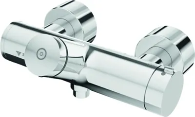 Produktbild von Schell Vorwand-Duscharmatur VITUS VD-SC-T/u chrom, Selbstschluss Thermostat, Duschanschluss unten mit Desinfektion