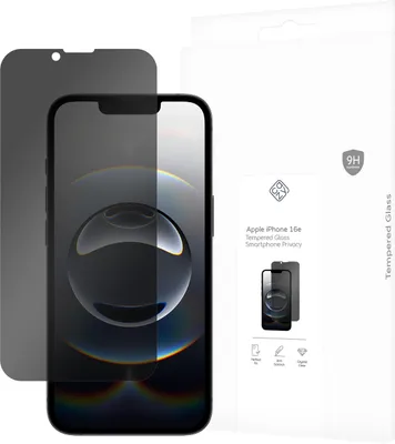 Produktbild von Schutzfolie Apple iPhone 16e, iPhone 17e - Panzerglas - Cazy - Schwarz
