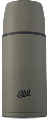 Zdjęcie produktu dla Termos Unyqoos® ze stali nierdzewnej 18/8, wolny od BPA – szczelny, z kubkiem do picia, pojemność 500 ml / 750 ml / 1 l, kolor: czarny i oliwkowy, do gorących i zimnych napojów, idealny na podróże i aktywności na świeżym powietrzu