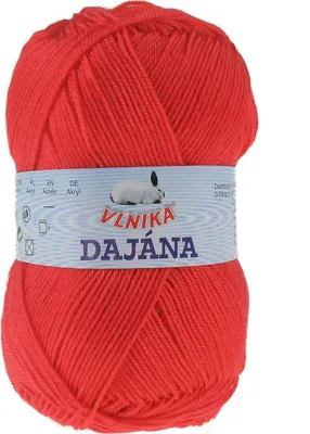 50g Strickgarn DAJANA Uni rot