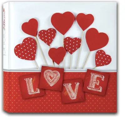 Produktbild von ZEP Hochzeitsalbum Valentine 24x24 cm 60 weiße Seiten