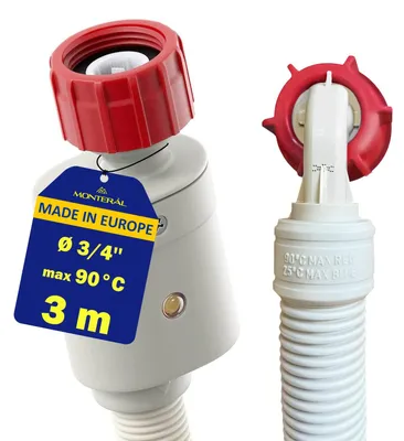 Aquastop-Schlauch 3 m, 3/4 Zoll, für Waschmaschine & Spüler
