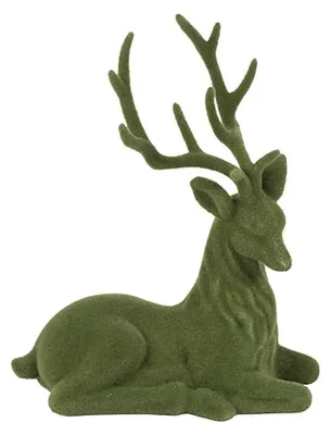 Immagine prodotto di Cervo countryfield giocattolo floccato verde decorativo 20x10x24cm