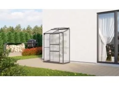 Produktbild von Vitavia Anlehn-Gewächshaus "Styx 900" schwarz 0,9 m² 4 mm HKP