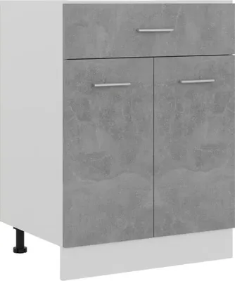 Produktbild von Schubunterschrank Betongrau 60x46x81,5 cm Holzwerkstoff