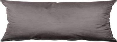 Obliečka na vankúš na spanie Velvet 40 x 145 cm - obliečka na podlhovastý vankúš sivý