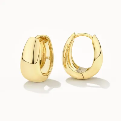 Produktbild von Paar Creolen Damen Creolen Ohrringe Gold Edelstahl wasserfest Hypoallergen
