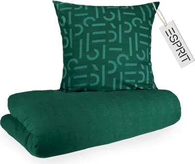 Produktbild von ESPRIT Winter Bettwäsche FLANELL Grün 135 x 200 cm