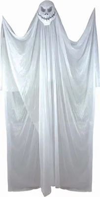 Produktbild von Halloween Hängefigur Geist - 210 cm - Weiß - XXL Geister-Deko