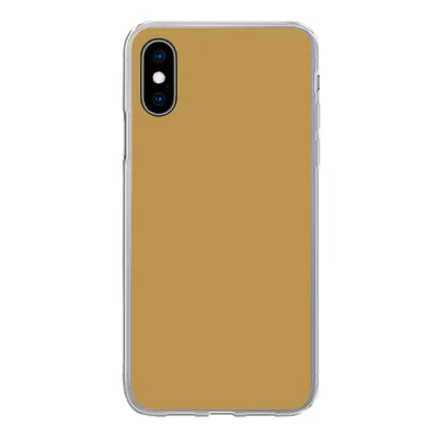 Produktbild von MuchoWow® Handyhülle Schutzhülle Hülle für iPhone X Ockergelb - Farbe - Herbst - Gelb - Fest - Farben Silikon Softcase Handy Hülle - Handyhülle