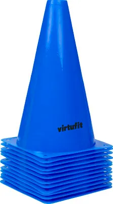 Zdjęcie produktu dla VirtuFit Zestaw pachołków 23 cm, 12 szt. Niebieski