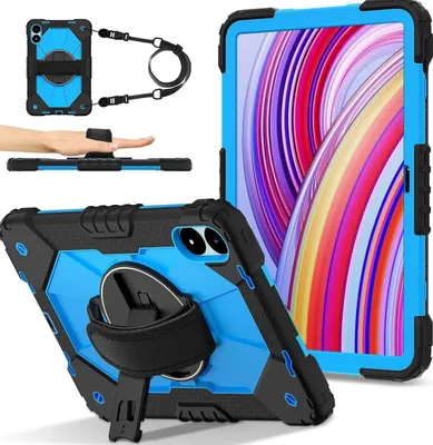 Produktbild von Pro Xiaomi Redmi Pad Pro 12.1 Robot Design Silicone Hybrid Case Blue