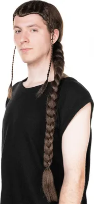 Image de Perruque extra longue avec tresse et nattes