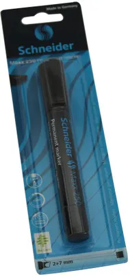 Produktbild von Schneider Permanent-Marker Maxx 250 schwarz, Blisterkarte mit 1 Stück