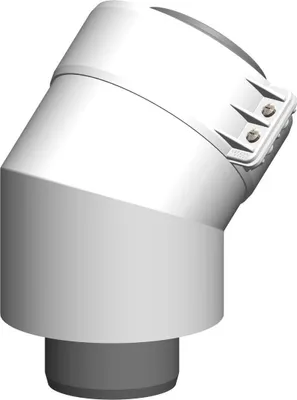Obrázek produktu pro Atec Bogen PolyTwin 45Grad, konzentrisch, DN 60/100 45Grad