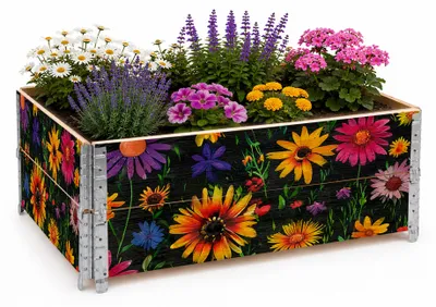 Obrázok produktu pre Aga Vyvýšený záhon 120x80x40 cm Kvety