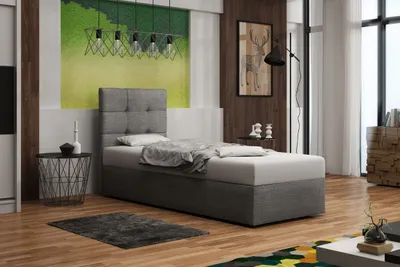 Produktbild von Polsterbett DELILAH 2 – 90x200, Hellgrau