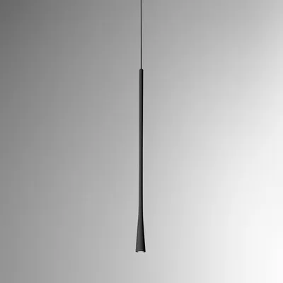 Obrázek produktu pro Závěsné svítidlo Moderní Dafne Aluminium Black Satin 1 Light Led 7W 60Cm
