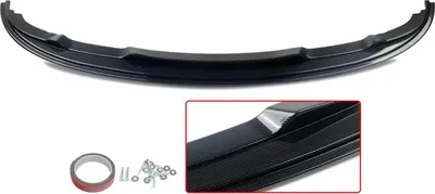 Image de Pare-chocs avant Splitter Lip - Pour BMW Série 3 E90/E91 LCI - Accessoires Auto - Lèvre Supérieure - Peint en Carbone - Style M