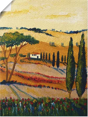 Produktbild von ARTland Poster Mein Traum von der Toskana Größe: 45x60 cm
