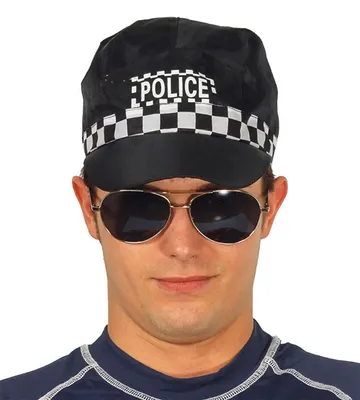 Immagine prodotto di berretto da poliziotto nero per adulti