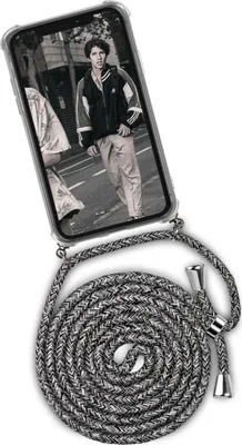 Produktbild von TWIST-Case + TWIST-Cord für iPhone 12 / 12 Pro, Farbe:White Noise (Silber)