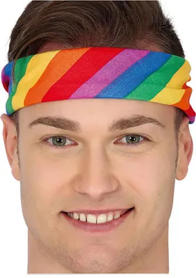 Produktbild von Guirca Regenbogen-kopftuch    One Size