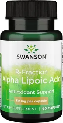 Productafbeelding van VoedingssupplementenSwanson R-fraction Alpha Lipoic Acid 50 Mg (60 capsules) 6875