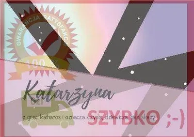 Image de Aimant « Prénoms » - Katarzyna - Szaron