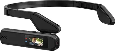 Image de INF Caméra Frontale Portable 2.7K HD: Enregistrement POV et Aperçu WiFi Le noir