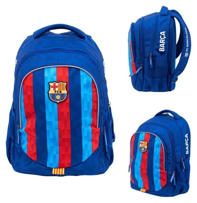 Produktbild von Astra | Schulrucksack FC Barcelona, 3 Fächer, Blau-Rot, ergonomisch, wasserabweisend, mit Reflektoren