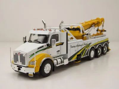 Produktbild von Ixo Models TTR037 Kenworth T880 Wrecker Abschlepper 2018 weiß gelb 1:43