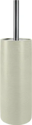 Produktbild von Spirella WC Bürste Toilettenbürste Klobürste "Tube Ribbed" Steingut 11 x 41,5 cm - Cement Grau