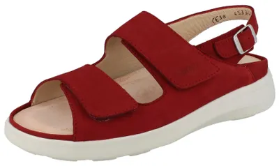 Produktbild von FINN COMFORT Apia-Soft Damen Sandale rot Nubukleder - Größe: 41