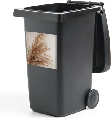 Produktbild von MuchoWow® Mülltonnenaufkleber Gras - Pflanzen - Natur - Pampasgras 40x40 cm - Abfall-Aufkleber - Container - für Abfallcontainer