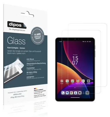 Image de 2x Protection ecrán pour Alldocube iPlay 80 mini Pro Verre souple Film Protecteur 9H dipos