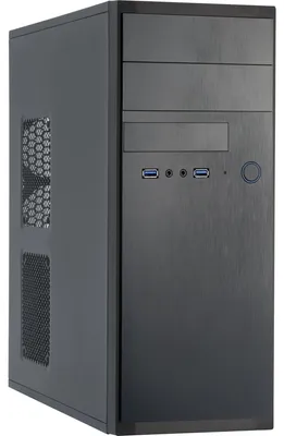 Produktbild von Chieftec HQ-01B-OP, Midi Tower, PC, Schwarz, ATX, micro ATX, SECC, 12 cm