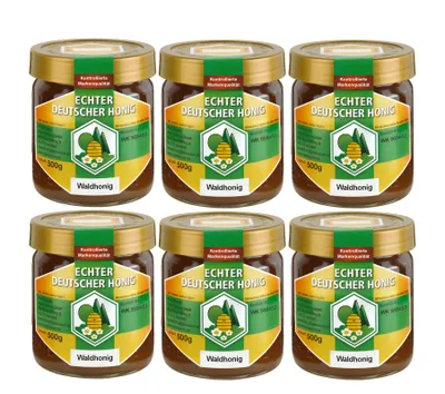 Produktbild von Waldhonig 6x500g - Echter Deutscher Honig